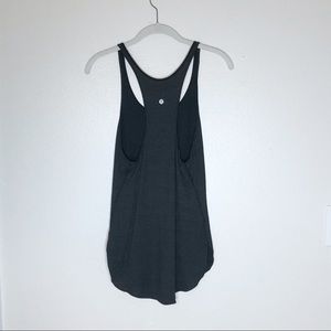 Lululemon racerback tank black stripe S